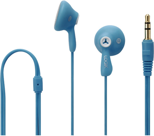LOGIK Gelly LGELBLU16 Headphones  Blue, Blue