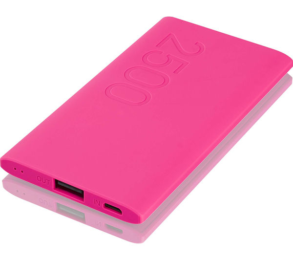 GOJI G25PBPK16 Portable Power Bank - Pink, Pink