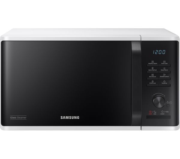 SAMSUNG MW3500K Solo Microwave - White & Black, White
