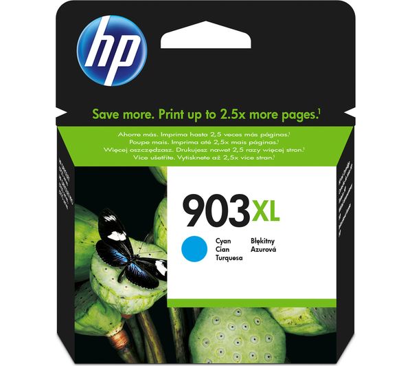 HP 903XL Original Cyan Ink Cartridge, Cyan