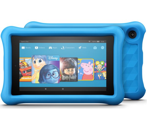 AMAZON Fire 7 Kids Edition Tablet (2017) - 16 GB, Blue, Blue