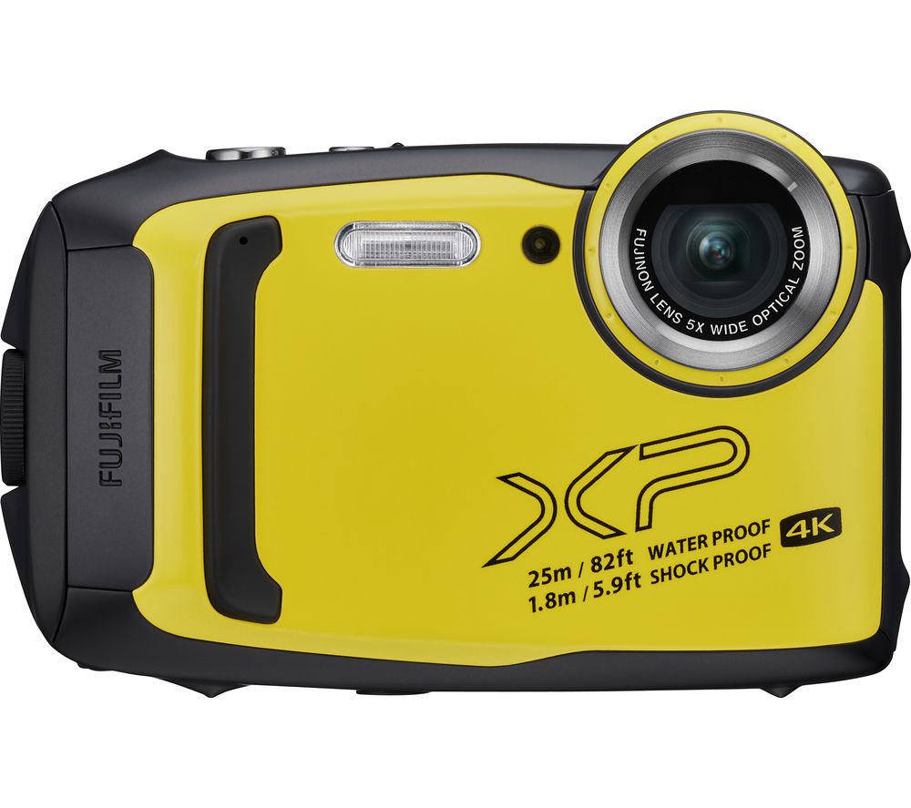 FUJIFILM FinePix XP140 Tough Compact Camera - Yellow, Yellow