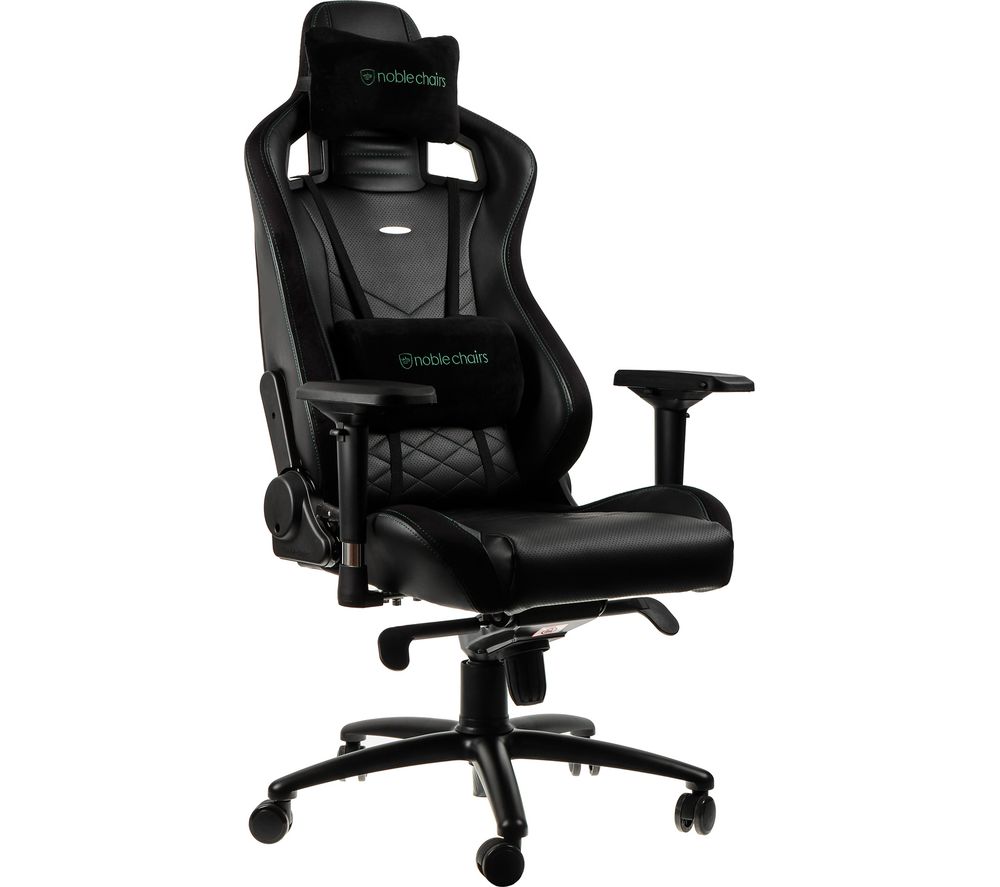 NOBLE CHAIRS Epic Gaming Chair - Black & Green, Black