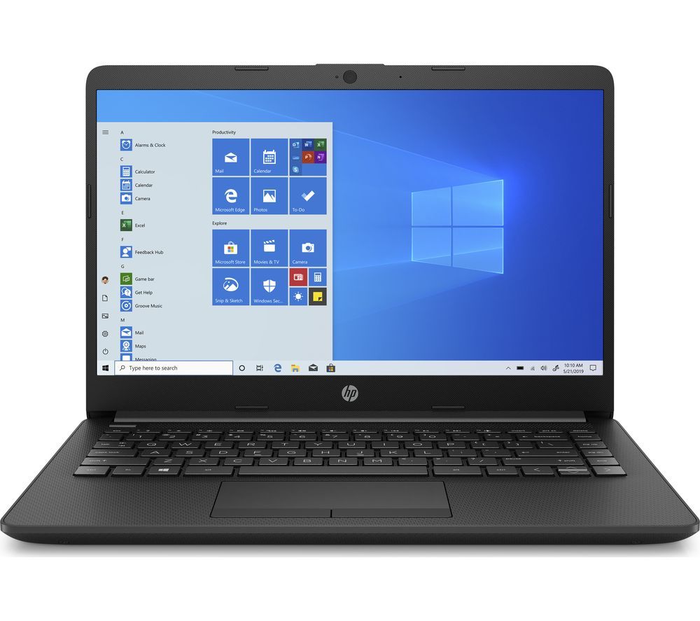 HP 14-cf2501sa 14" Laptop - Intel®Core i3, 128 GB SSD, Black, Black