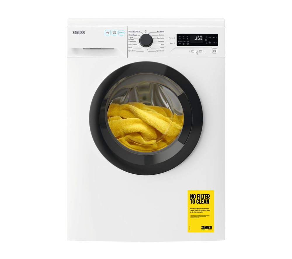 ZANUSSI ZWF845B4DG 8 kg 1400 Spin Washing Machine - White, White