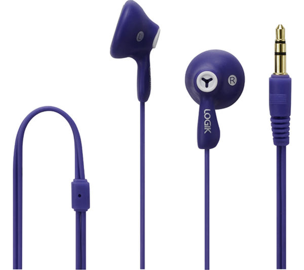 LOGIK Gelly LGELPUR16 Headphones  Purple, Purple