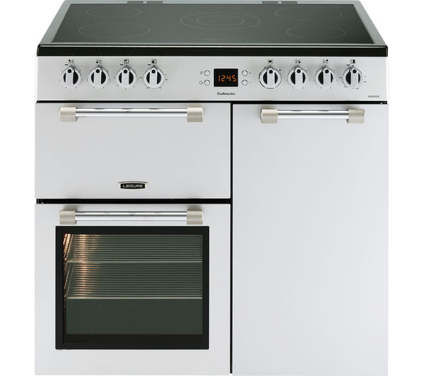 LEISURE Cookmaster CK90C230S 90 cm Electric Ceramic Range Cooker - Silver, Silver