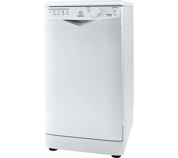 INDESIT DSR15B Slimline Dishwasher - White, White