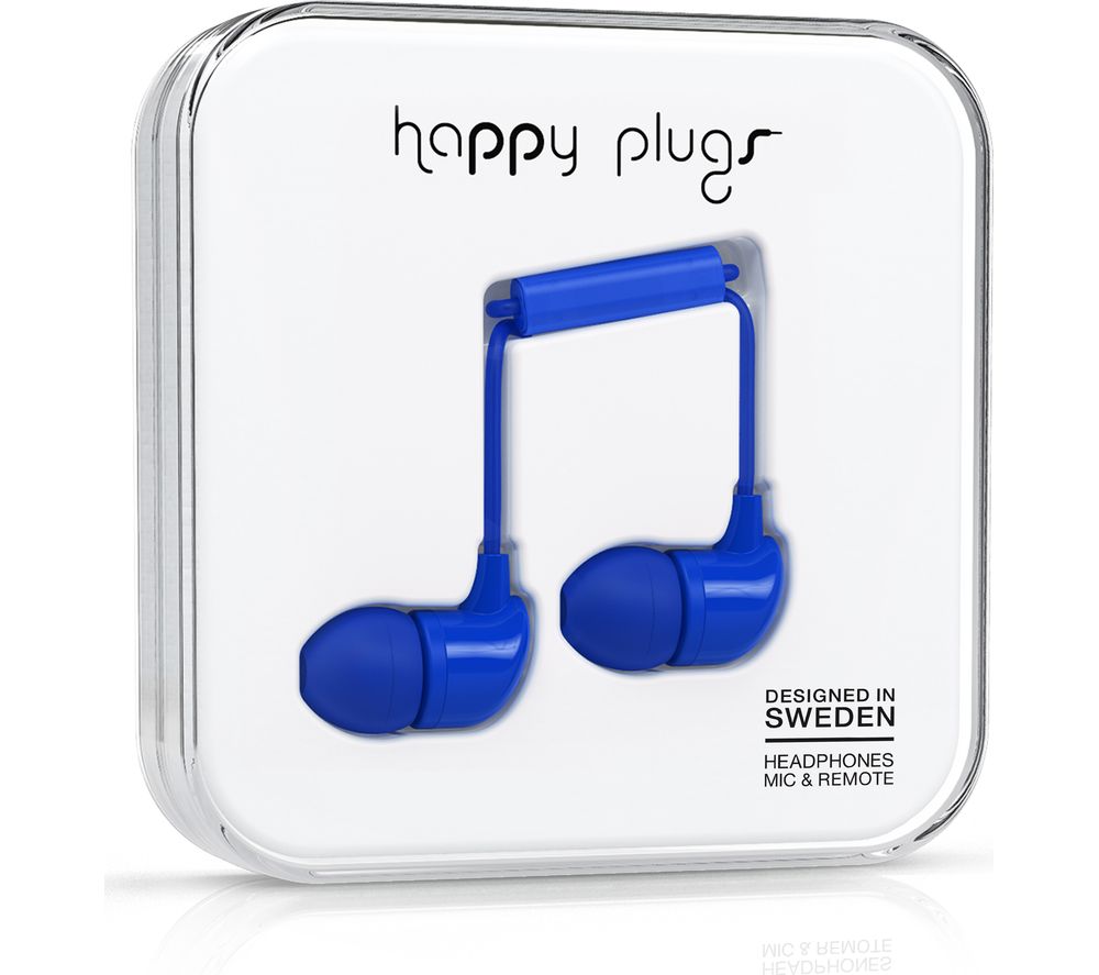 HAPPY PLUGS Headphones - Blue, Blue