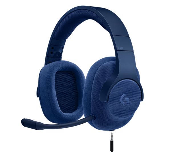 LOGITECH G433 7.1 Gaming Headset - Blue, Blue