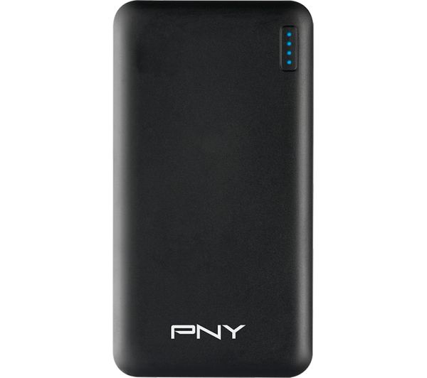 PNY Slim 5000 Portable Power Bank - Black, Black