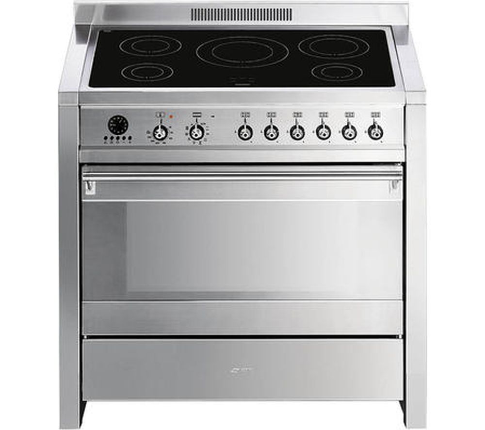 SMEG Opera A1PYID-7 90 cm Electric Induction Range Cooker - Stainless Steel, Stainless Steel