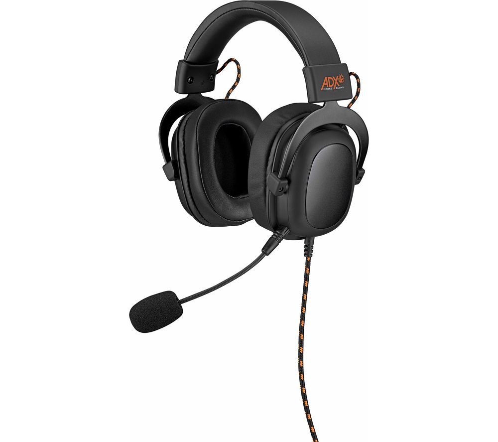 ADX AFSH0119 Gaming Headset - Black & Orange, Black