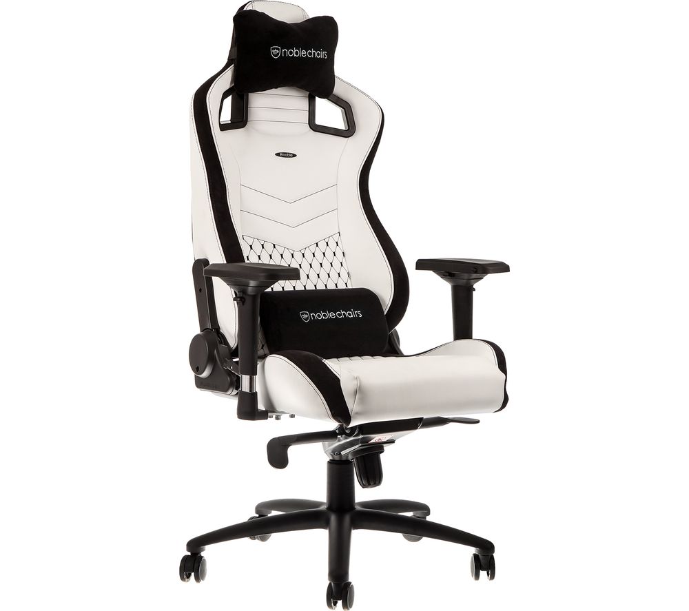 NOBLE CHAIRS Epic Gaming Chair - White & Black