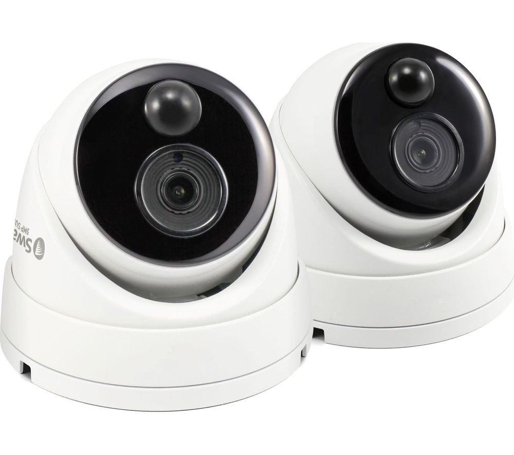 SWANN SWPRO-5MPMSDPK2-UK Thermal 5 MP Dome Add-On Security Cameras - Twin Pack, Snow