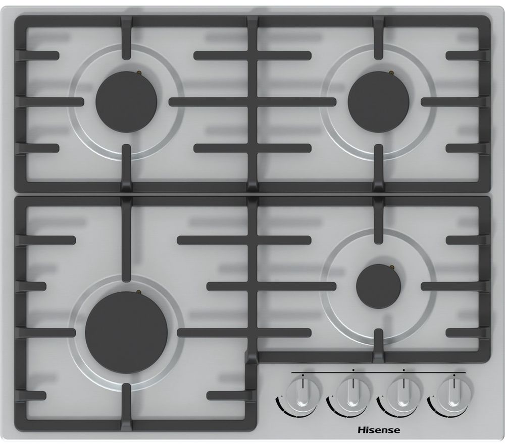 GM643XUK Gas Hob - Stainless Steel, Stainless Steel