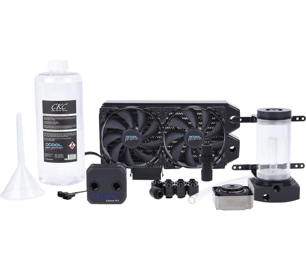 ALPHACOOL Ice Storm Hurricane Copper 45 Water Cooling Kit - 2 x 120 mm