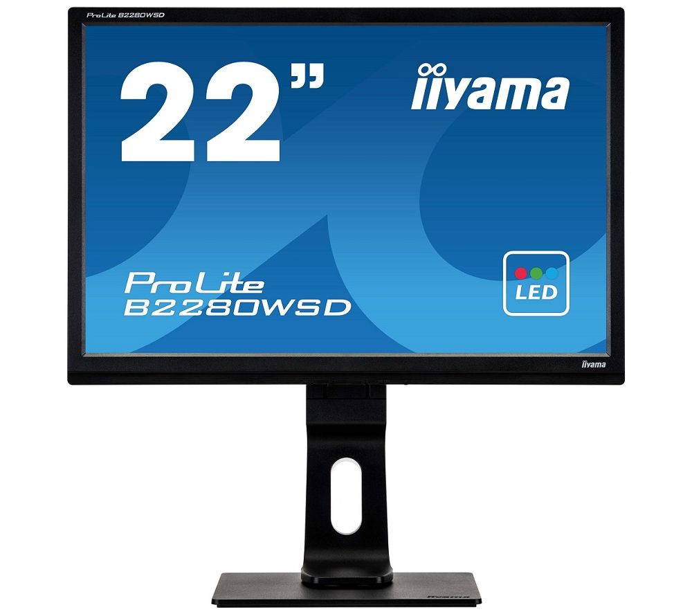 IIYAMA ProLite B2280WSD-1 22" LED Monitor - Black, Black