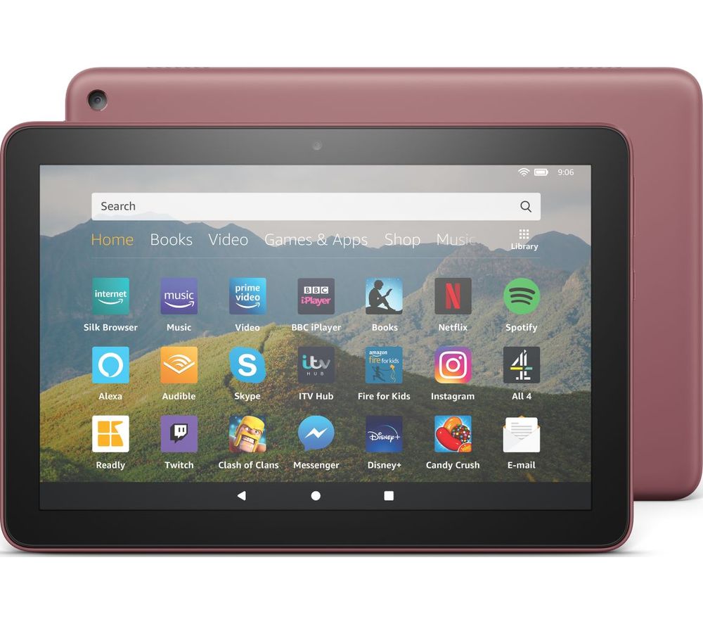 AMAZON Fire HD 8 Tablet (2020) - 64 GB, Plum, Purple