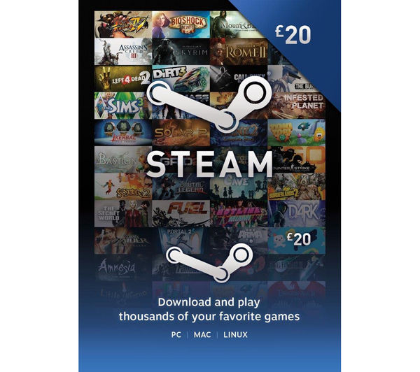 STEAM Steam Wallet Card - £20