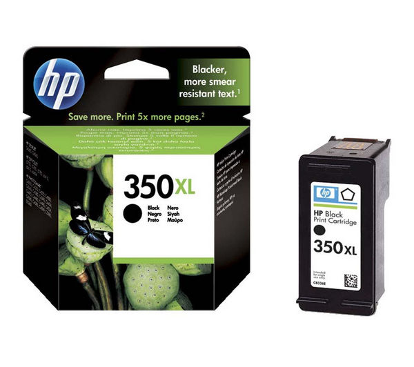 HP 350XL Black Ink Cartridge, Black
