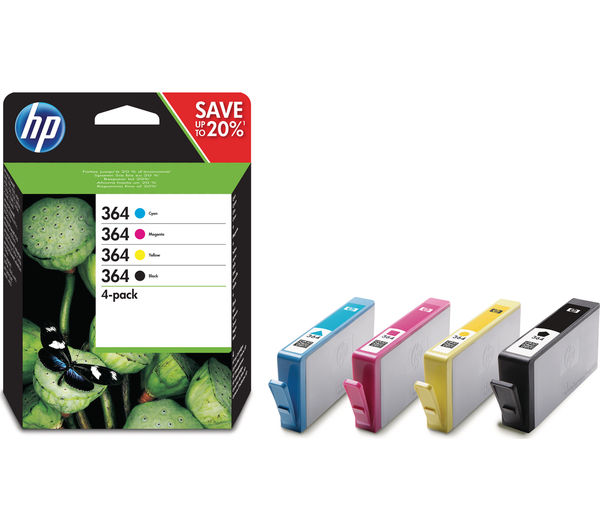 HP 364 Original Cyan, Magenta, Yellow & Black Ink Cartridges - Multipack, Magenta,Yellow,Black,Cyan