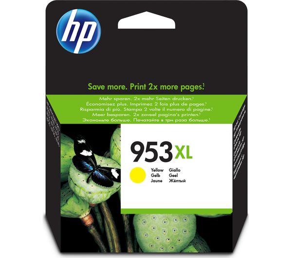 HP 953XL Original Yellow Ink Cartridge, Yellow