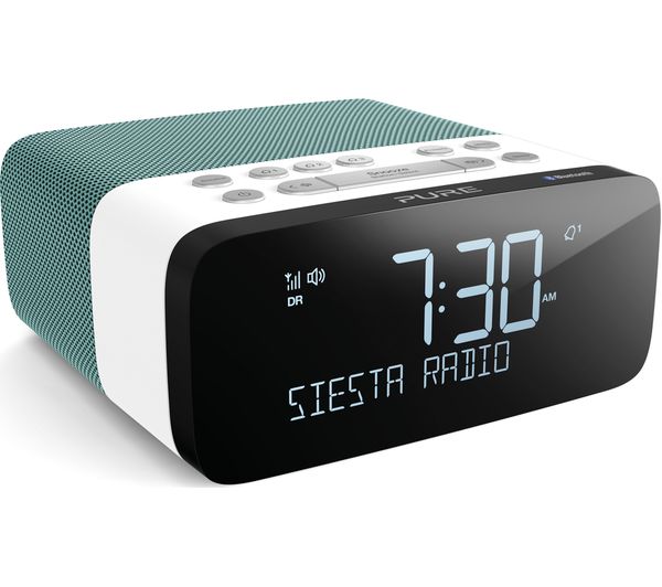 PURE Siesta Rise S DAB? Bluetooth Clock Radio - Mint