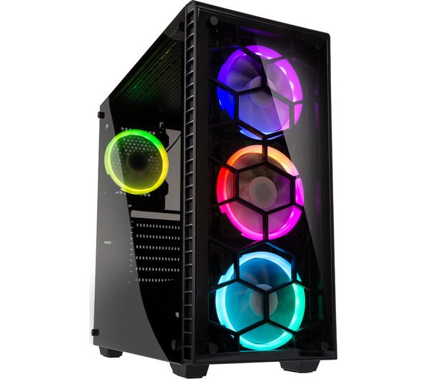 KOLINK Observatory RGB E-ATX Mid-Tower PC Case - Black, Black