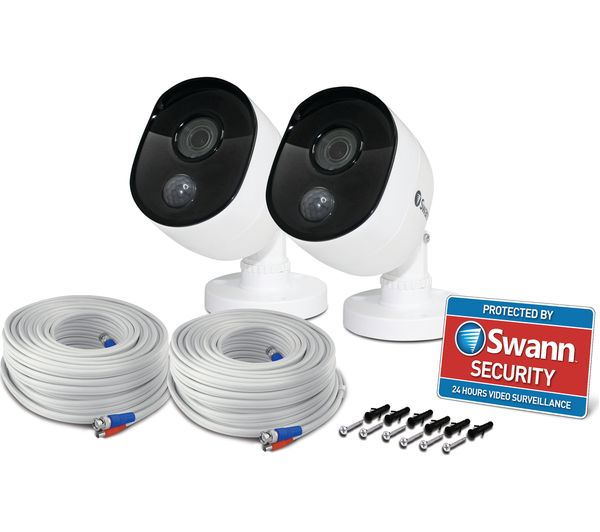 SWANN SWPRO-1080MSBPK2-UK Bullet IR Full HD 1080p Add-On CCTV Cameras - Twin Pack