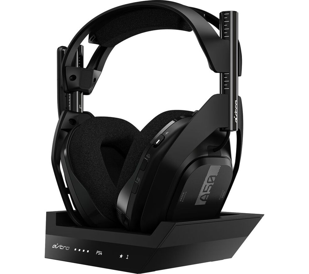 ASTRO A50 Wireless 7.1 Gaming Headset & Base Station - Black, Silver/Grey