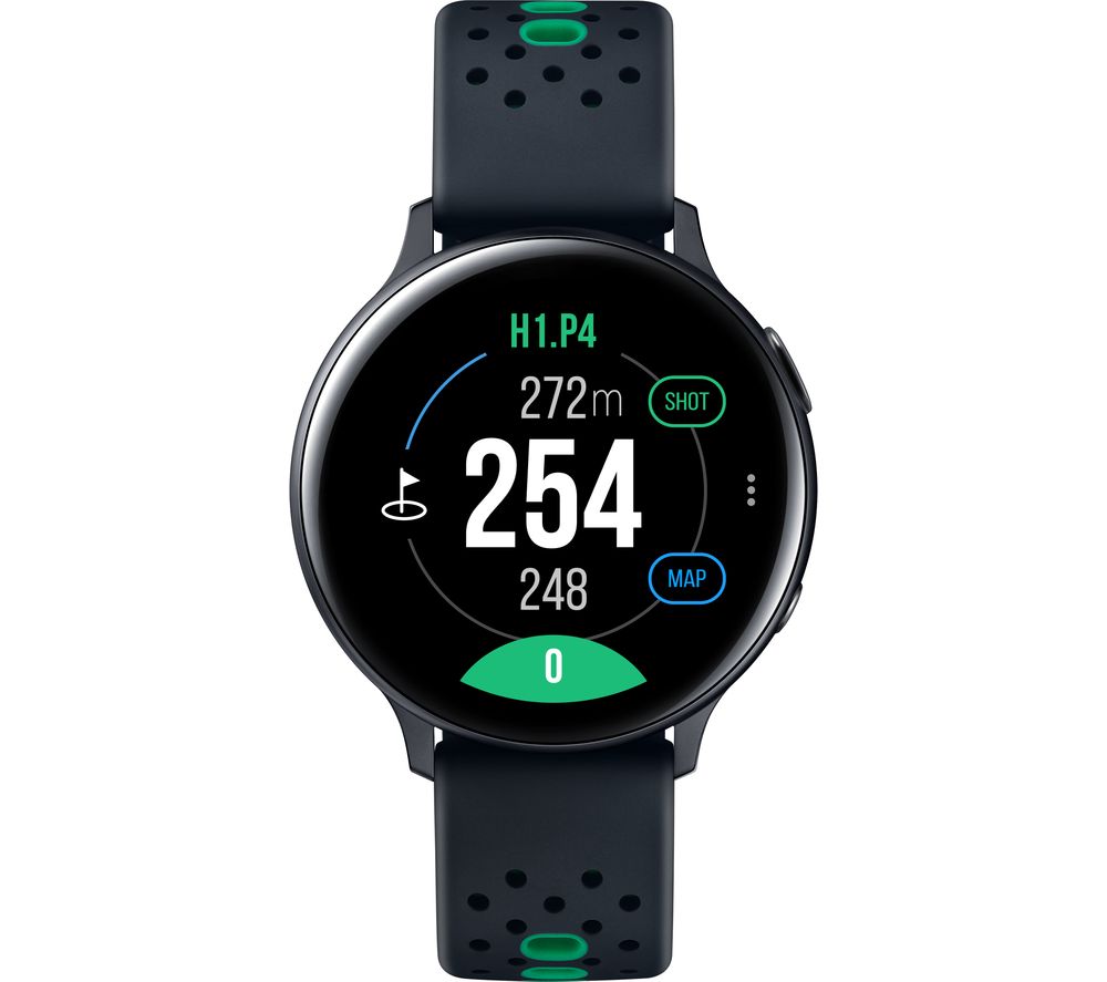 SAMSUNG Galaxy Watch Active2 Golf Edition - Aqua Black, Aluminium, 44 mm, Aqua