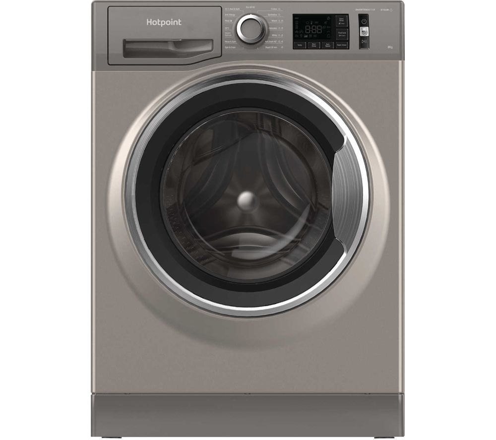 HOTPOINT NM11 844 GC A UK N 8 kg 1400 Spin Washing Machine  Graphite, Graphite