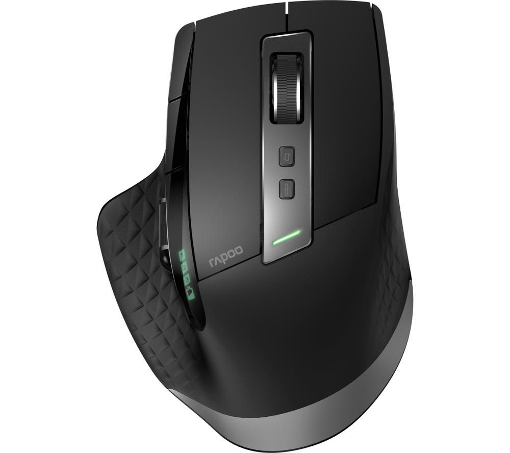 RAPOO MT750S Wireless Laser Mouse, Black,Silver/Grey