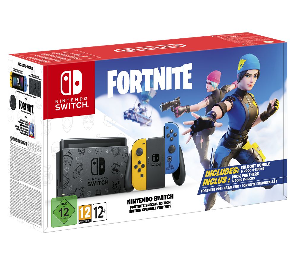 NINTENDO Switch - Fortnite Special Edition, Yellow