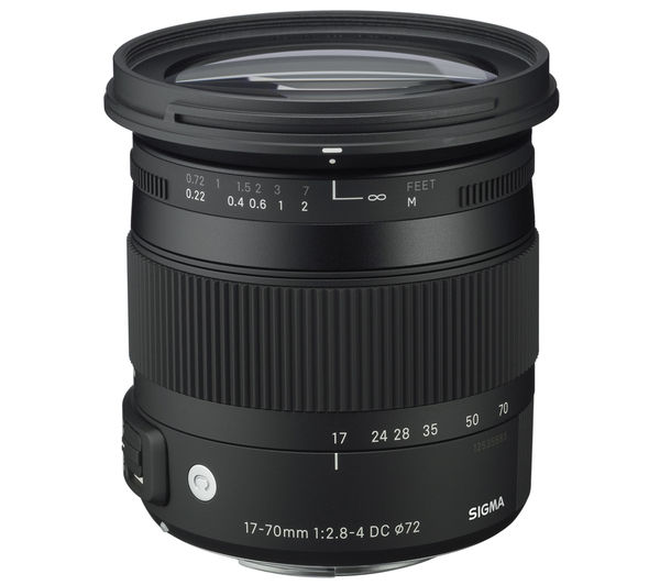 SIGMA 17-70 mm f/2.8-4 DC HSM OS Wide-angle Zoom Lens with Macro - for Canon