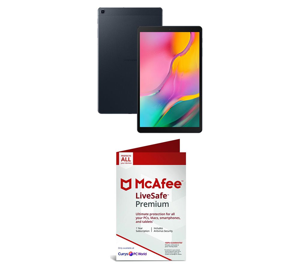 SAMSUNG Galaxy Tab A 10.1" Tablet & McAfee LiveSafe Premium 2019 Bundle