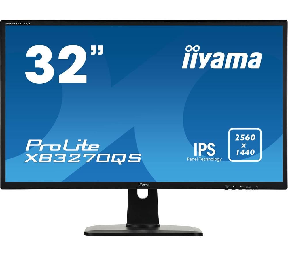 Iiyama ProLite XB3270QS-B1 Quad HD 32” IPS LCD Monitor - Black, Black