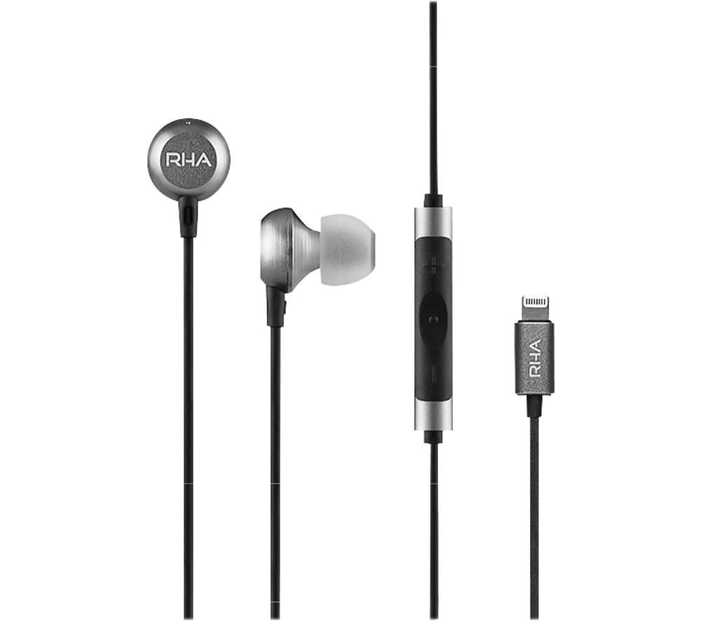 RHA MA650i Lightning Earphones - Silver & Black, Silver