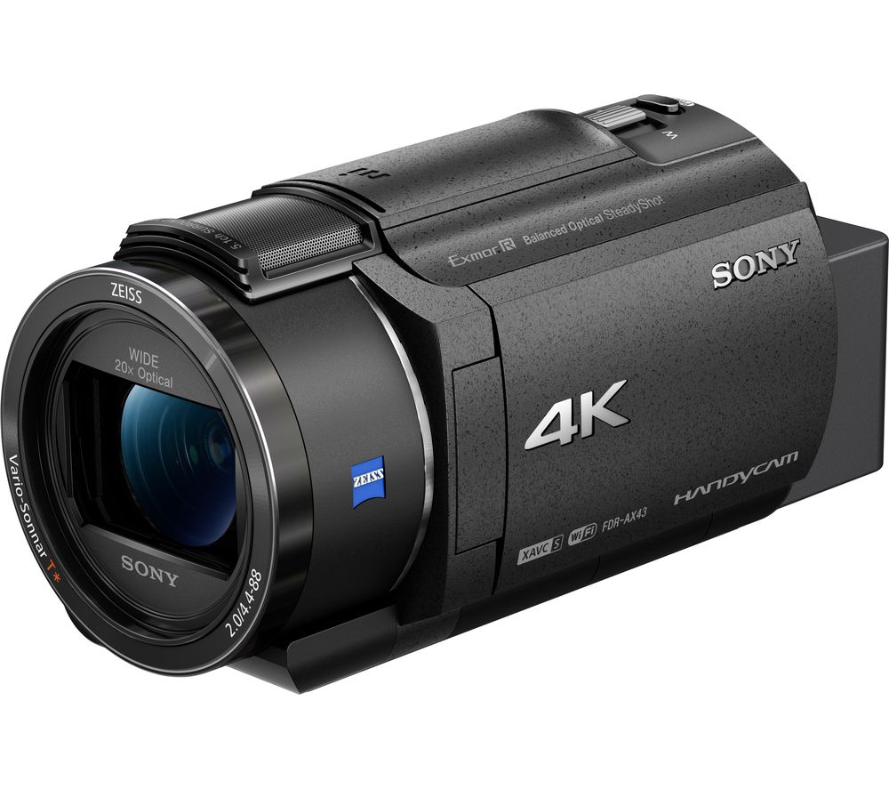 SONY FDR-AX43 4K Ultra HD Camcorder - Black, Black