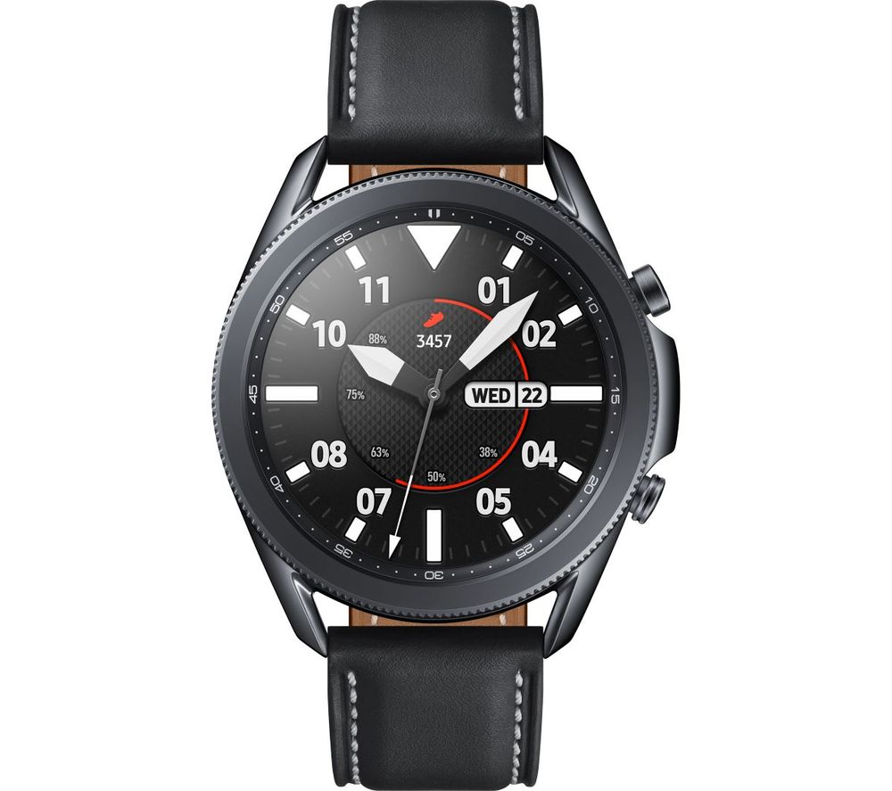 SAMSUNG Galaxy Watch3 - Mystic Black, 45 mm, Black