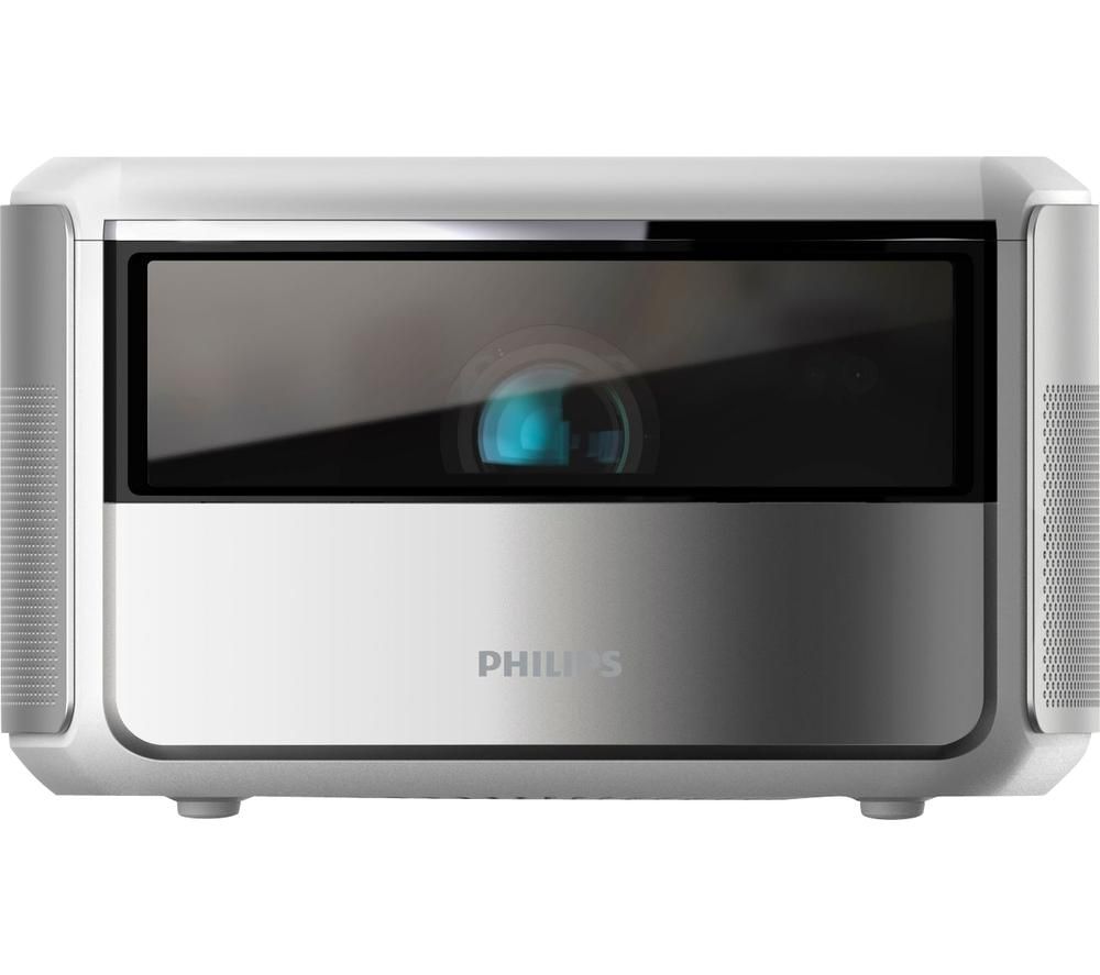 PHILIPS Screeneo S6 SCN650 4K Ultra HD Home Cinema Projector, Silver/Grey