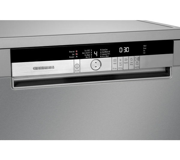 GRUNDIG GNF41810X Full-size Dishwasher - Stainless Steel, Stainless Steel