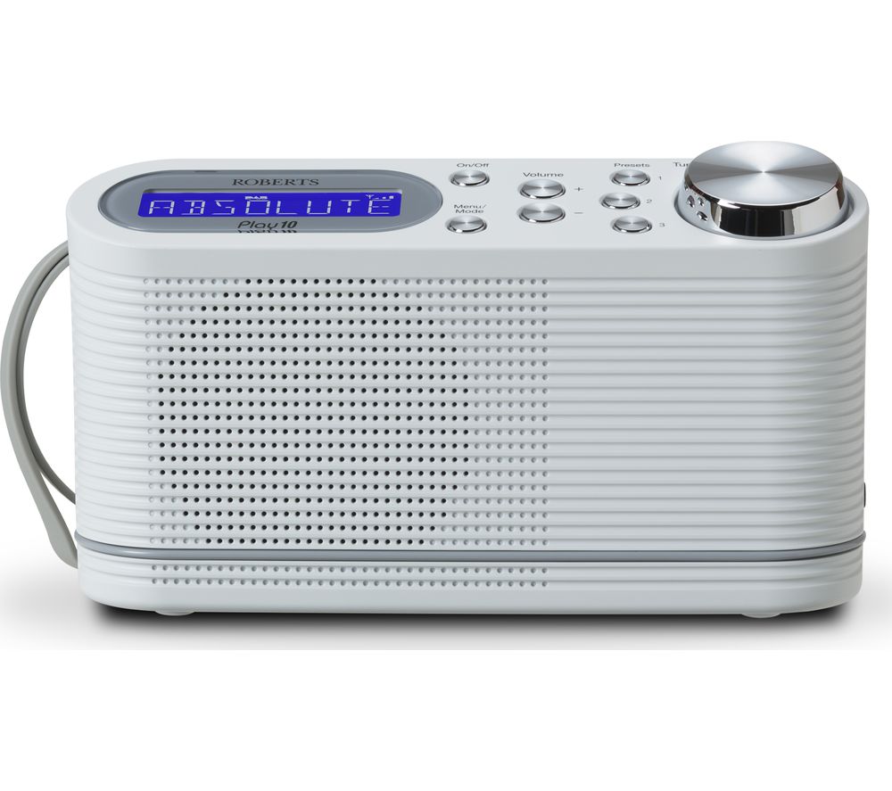 ROBERTS PLAY 10 Portable DAB Radio - White, White