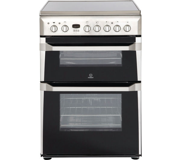 INDESIT ID60C2XS 60 cm Electric Ceramic Cooker - Stainless Steel, Stainless Steel