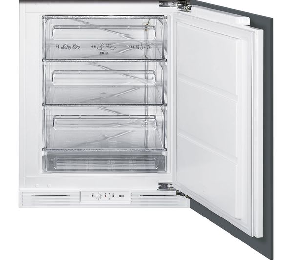 SMEG UKUD7108FSEP Integrated Undercounter Freezer - White, White