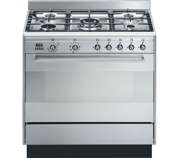 SMEG Concert SUK91MFX9 90 cm Dual Fuel Range Cooker - Stainless Steel, Stainless Steel