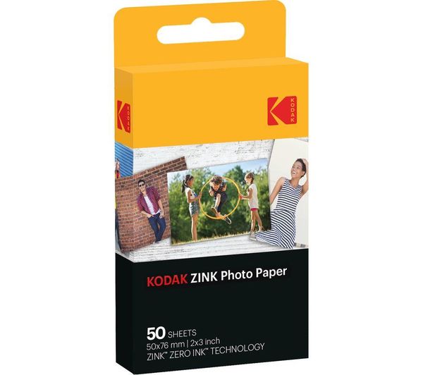 KODAK Premium Zink 2x3" Photo Paper - 50 Sheets