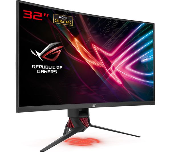 ASUS XG32VQ Quad HD 32" Curved LED Gaming Monitor - Red & Grey, Red