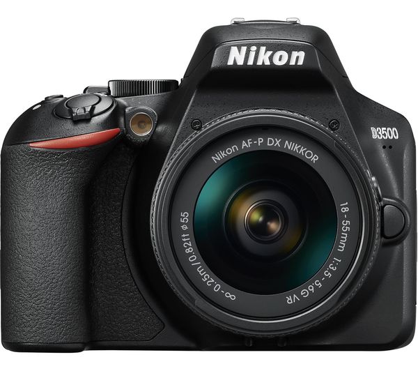 D3500 DSLR Camera with AF-P DX NIKKOR 18-55 mm f/3.5-5.6G VR Lens